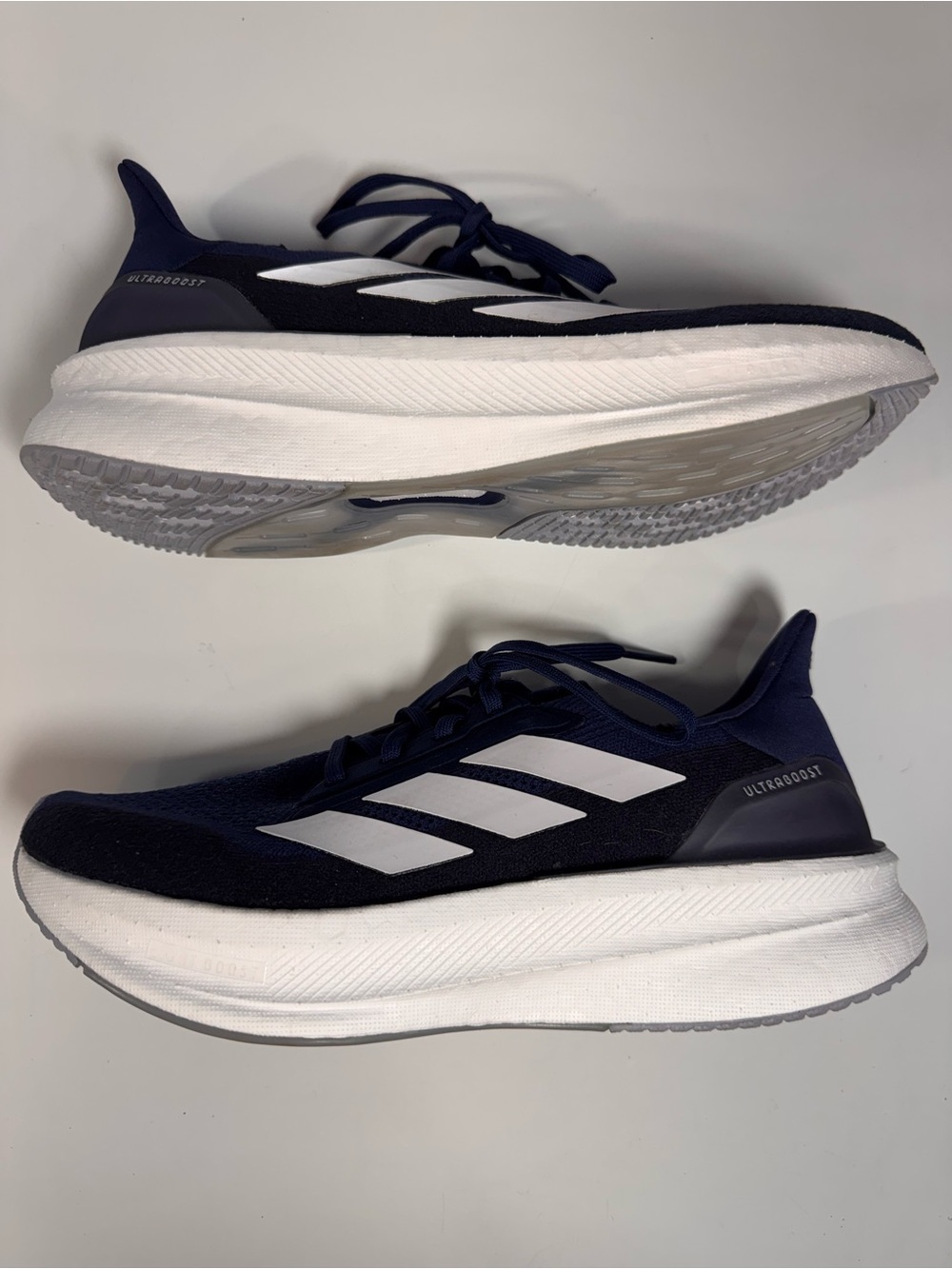 adidas Ultraboost Men's Athletic Running Shoes - Navy & White